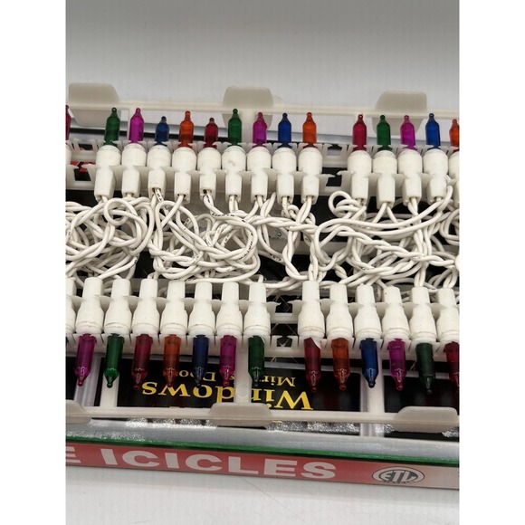 Vintage Holiday Lite 45 Lite Icicles Multicolored Lights Lot Of‎ 2 - Picture 11 of 14